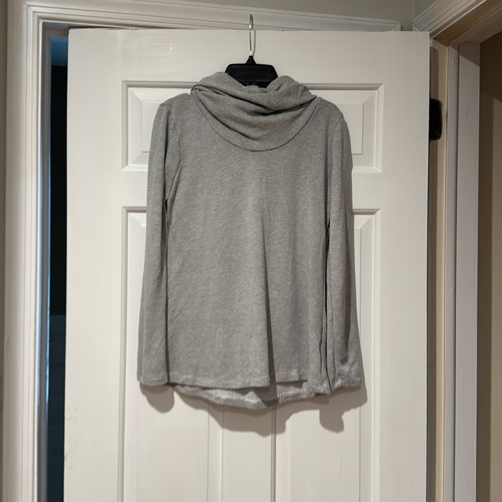 Maison Jules Striped Cowl Neck Top